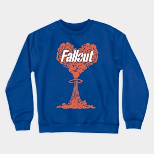 FALLOUT LOGO HEART SHAPED MUSHROOM Crewneck Sweatshirt